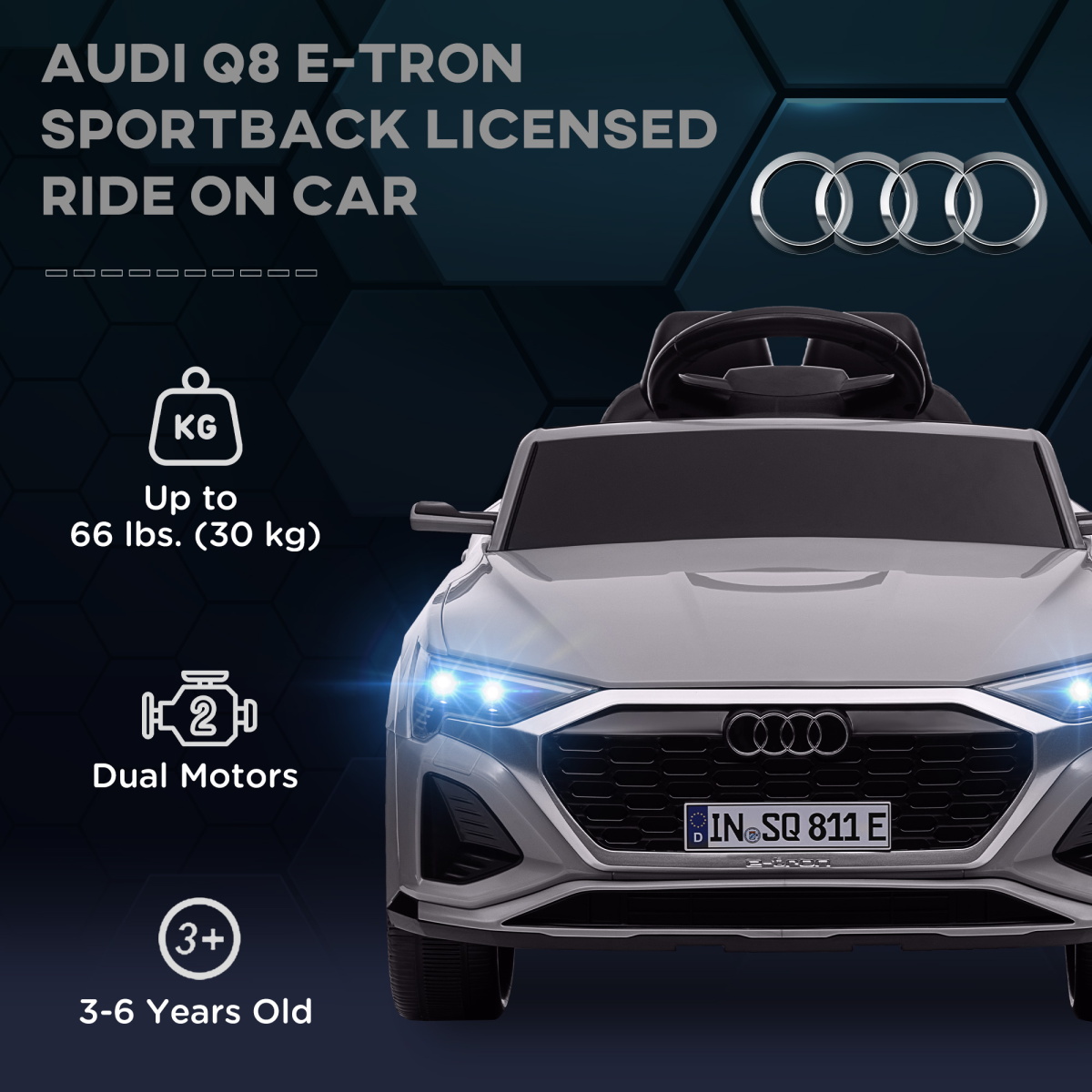 Audi Q8 e-tron Sportback - Grey