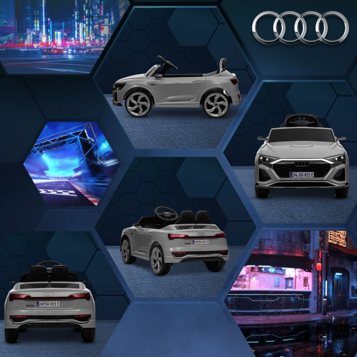 Audi Q8 e-tron Sportback - Grey